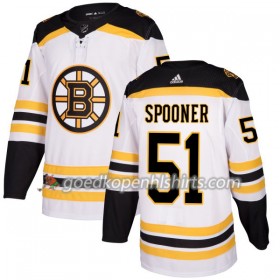 Boston Bruins Ryan Spooner 51 Adidas 2017-2018 Wit Authentic Shirt - Mannen